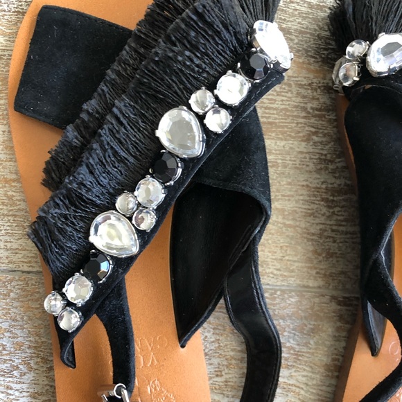 Vince Camuto Ampella Embellished Fringe Sandal - Picture 4 of 5